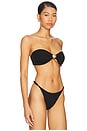 view 2 of 4 Shelley Bandeau Bikini Top in Jet Black