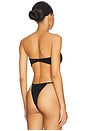view 3 of 4 Shelley Bandeau Bikini Top in Jet Black