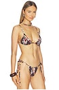 view 2 of 5 Kendall Bikini Top in Coffee Paisley