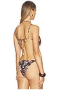 view 3 of 5 Kendall Bikini Top in Coffee Paisley