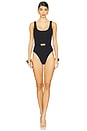 view 1 of 3 Mandy Hardware One Piece Swimsuit in Jet Black
