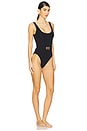 view 2 of 3 Mandy Hardware One Piece Swimsuit in Jet Black