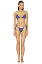 view 4 of 5 Luxe Aurora Bikini Bottom in Deep Cobalt