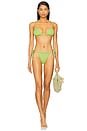 view 4 of 5 Kendall Bikini Top in Greenery