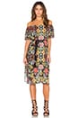 view 1 of 3 ROBE SILVIA in Warhol Flower Print
