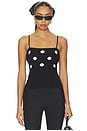 view 1 of 4 CAMISETA TIRANTES EMI in Black & White Dot