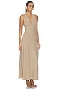 view 2 of 3 МАКСИ-ПЛАТЬЕ ХОЛТЕР LAUREN in Sable