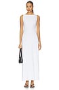 view 1 of 3 VESTIDO LARGO CON CUELLO BARCO NANDO in White