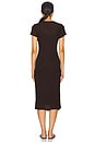 view 3 of 3 Rozzi Double Layer Tee Dress in Chocolate