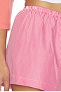 view 6 of 6 SHORT DE VERANO A RAYAS YOSHI in Cerise & White Stripe