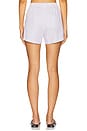 view 4 of 6 Yoshi Boxer Short in Parchment & Pinot Stripe