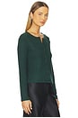 view 2 of 4 Lauren Classic Cardigan in Emerald