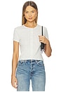view 1 of 4 Pointelle Short Sleeve Cardigan in Cloud