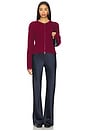 view 4 of 4 Jesse Zip Cardigan in Mulberry