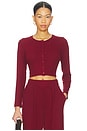 view 1 of 4 Lauren Crop Cardigan II in Pinot