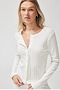 view 2 of 6 Pointelle Classic Cardigan in White