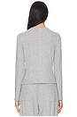 view 4 of 5 Lauren Classic Cardigan in Grey Melange