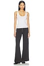view 6 of 6 Pointelle Boxer Pant in Hickory Melange