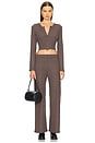 view 5 of 6 Lauren Wide Leg Pant in Brown
