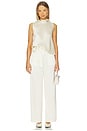 view 5 of 6 Barb Tailored Pant in Creme