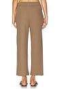 view 4 of 6 Lauren Crop Pleated Pocket Pant in Walnut