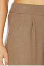 view 6 of 6 Lauren Crop Pleated Pocket Pant in Walnut
