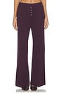 view 1 of 6 PANTALON LARGE POINTELLE in Dark Berry