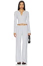 view 5 of 6 PANTALON RELAX NANDO in Light Grey Melange