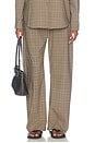view 1 of 7 Mia Pocket Pant in Camel Plaid