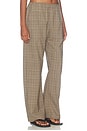 view 4 of 7 Mia Pocket Pant in Camel Plaid