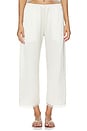view 1 of 6 Barb Lace Crop Pant in Creme