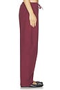 view 3 of 6 Kyoto Drawstring Pant in Maroon