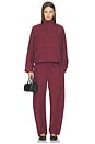 view 5 of 6 Kyoto Drawstring Pant in Maroon