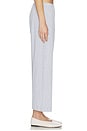 view 4 of 6 Pointelle Crop Wide Leg Pant in Light Grey Melange