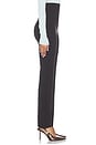 view 4 of 6 Rio High Waist Straight Pant in Chocolate