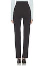 view 5 of 6 Rio High Waist Straight Pant in Chocolate