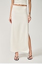 view 3 of 7 Rio Side Slit Skirt in Natural