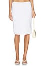 view 1 of 6 Pointelle Skirt in White