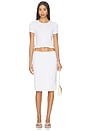 view 5 of 6 Pointelle Skirt in White