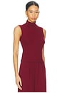 view 2 of 4 Lauren Sleeveless Turtleneck in Pinot