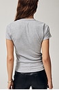 view 4 of 7 Kelly Slim Fit Tee in Heather Grey
