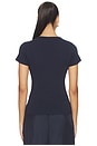 view 3 of 4 CAMISETA DE CORTE AJUSTADO LAURA in Midnight