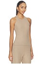 view 2 of 4 Lauren High Neck Tank in Sable