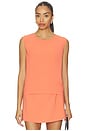 view 1 of 4 Arielle Sleeveless Crew in Pamplemousse