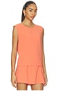 view 2 of 4 Arielle Sleeveless Crew in Pamplemousse