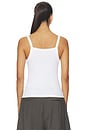 view 3 of 4 TOP SIN MANGAS CON CUELLO CUADRADO NANDO in White