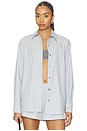 view 1 of 5 Yoshi Stripe Classic Button Down in Sterling Stripe