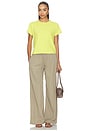 view 4 of 4 The Margo Tee in Chartreuse