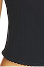 view 5 of 5 Pointelle Button Down Tank in Black
