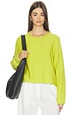 view 1 of 4 Mae Crewneck in Chartreuse